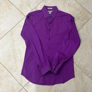 Purple Express 1MX Extra Slim Fit Dress Shirt (M)(Neck 15-15.5)